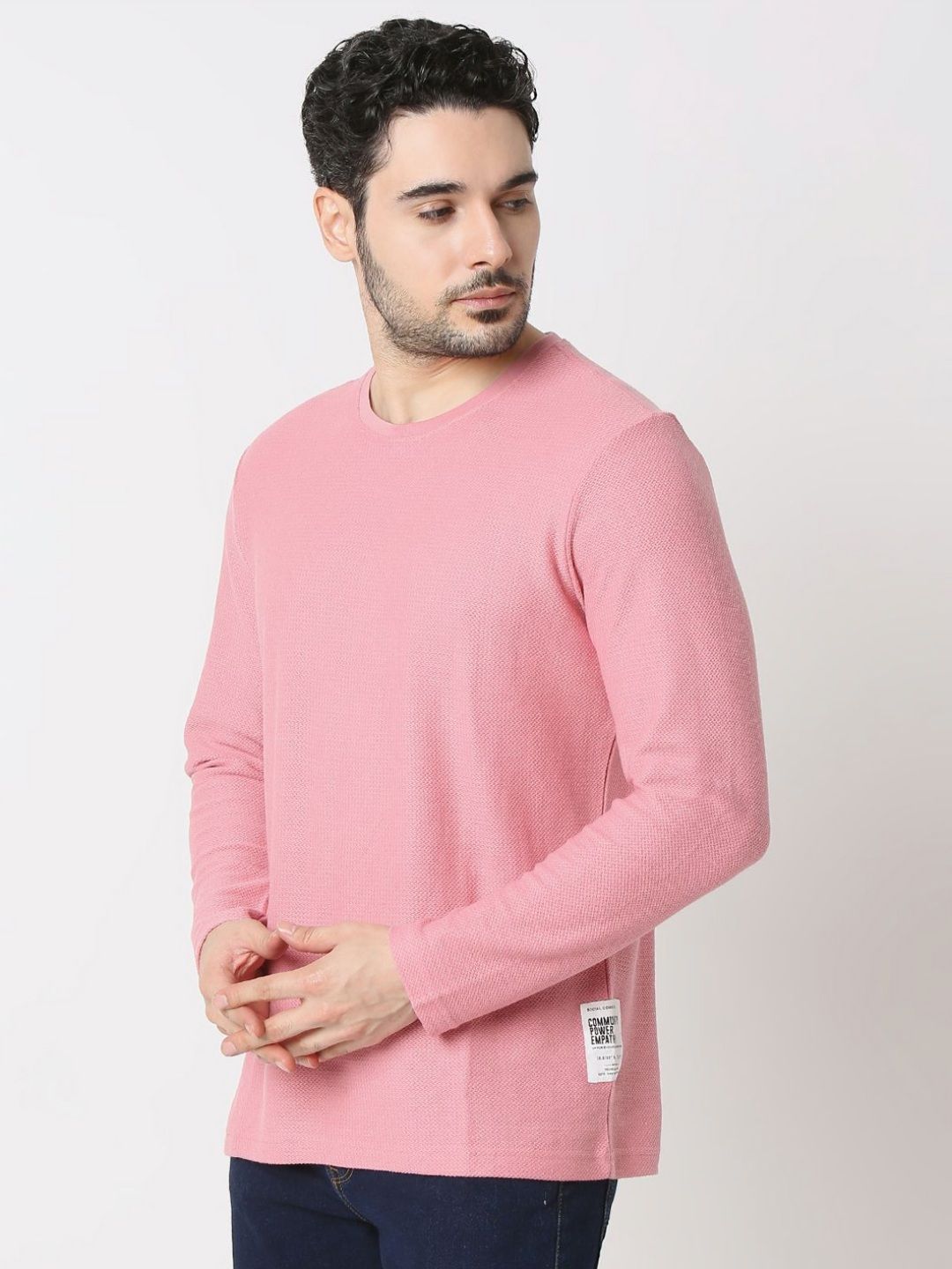 SPYKAR Men Solid Round Neck Cotton T-shirt