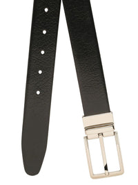 Teakwood Leathers Men Textured Leather Reversible Formal Belt