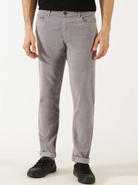 Thomas Scott Men Regular Fit Corduroy Chinos Trousers