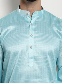 SOJANYA Kurta Lurus Tenunan Etnik Cotton Silk