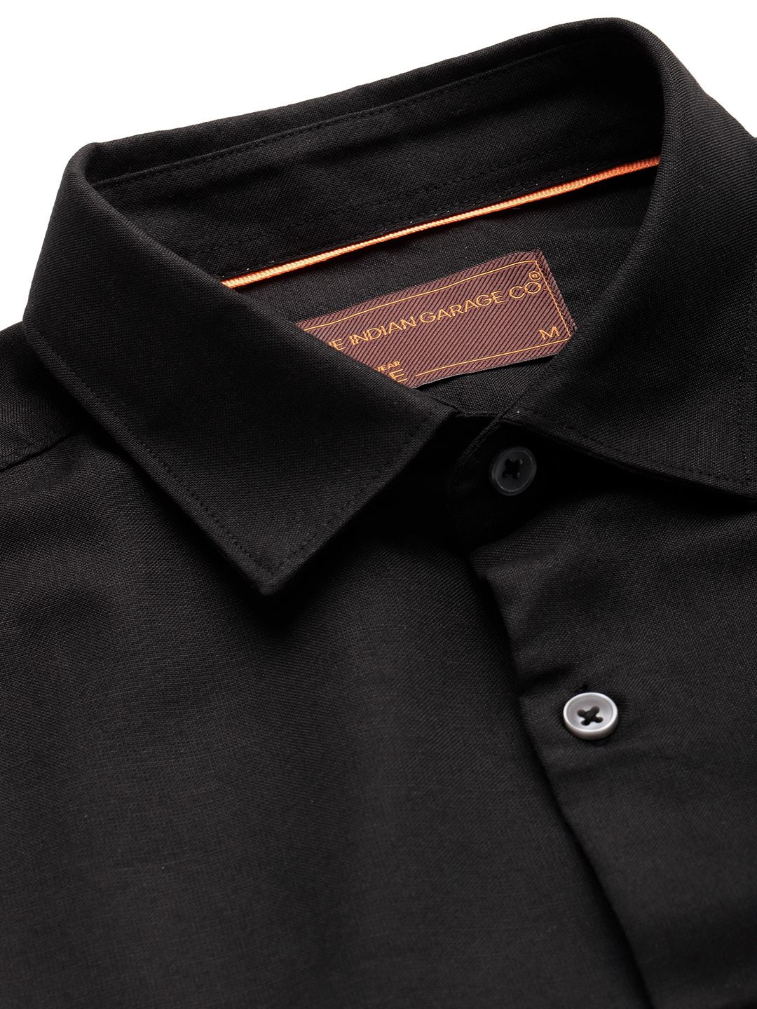 The Indian Garage Co. X Luxe Men Solid Slim Fit Opaque Formal Shirt