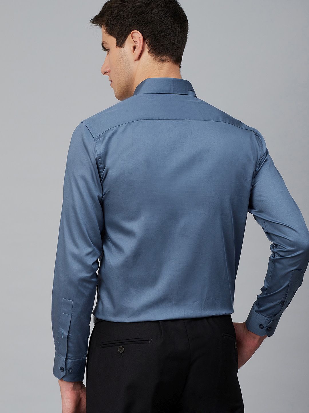 DENNISON Men Blue Comfort Formal Shirt