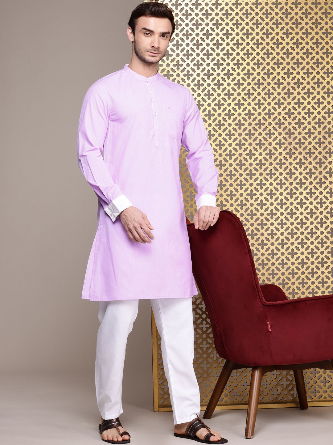 House of Pataudi Pure Cotton Jashn Kurta