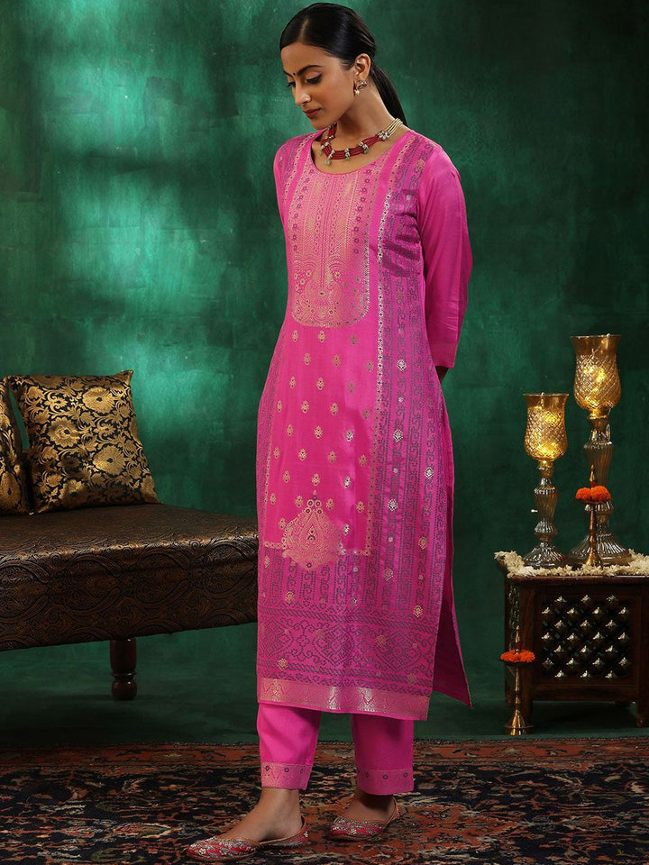 Libas Women Ethnic Motifs Regular Kurta with Trousers & With Dupatta