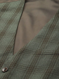 Park Avenue Checked Single Breasted Super Slim Fit 3 Piece Formal Suits
