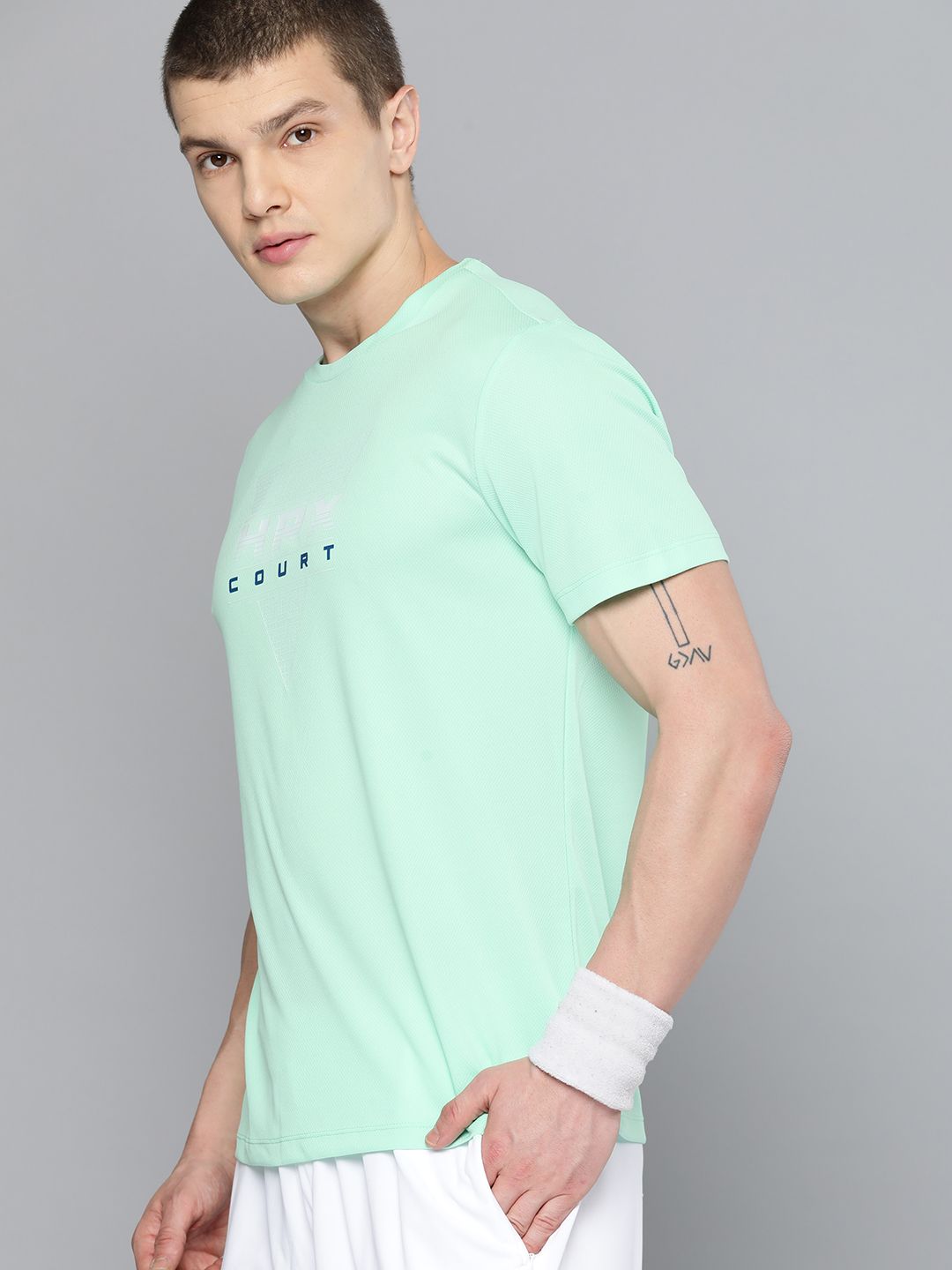 HRX by Hrithik Roshan Men Brand Logo Printed Rapid-Dry Running T-shirt