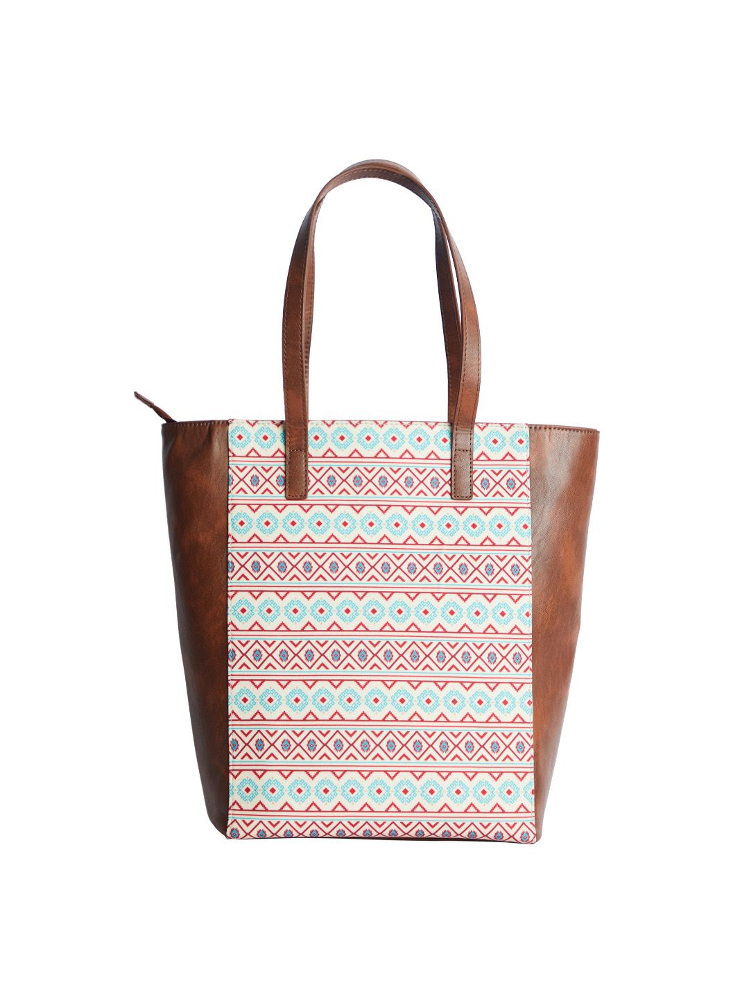 TEAL BY CHUMBAK Women Printed Canvas Tote Bag