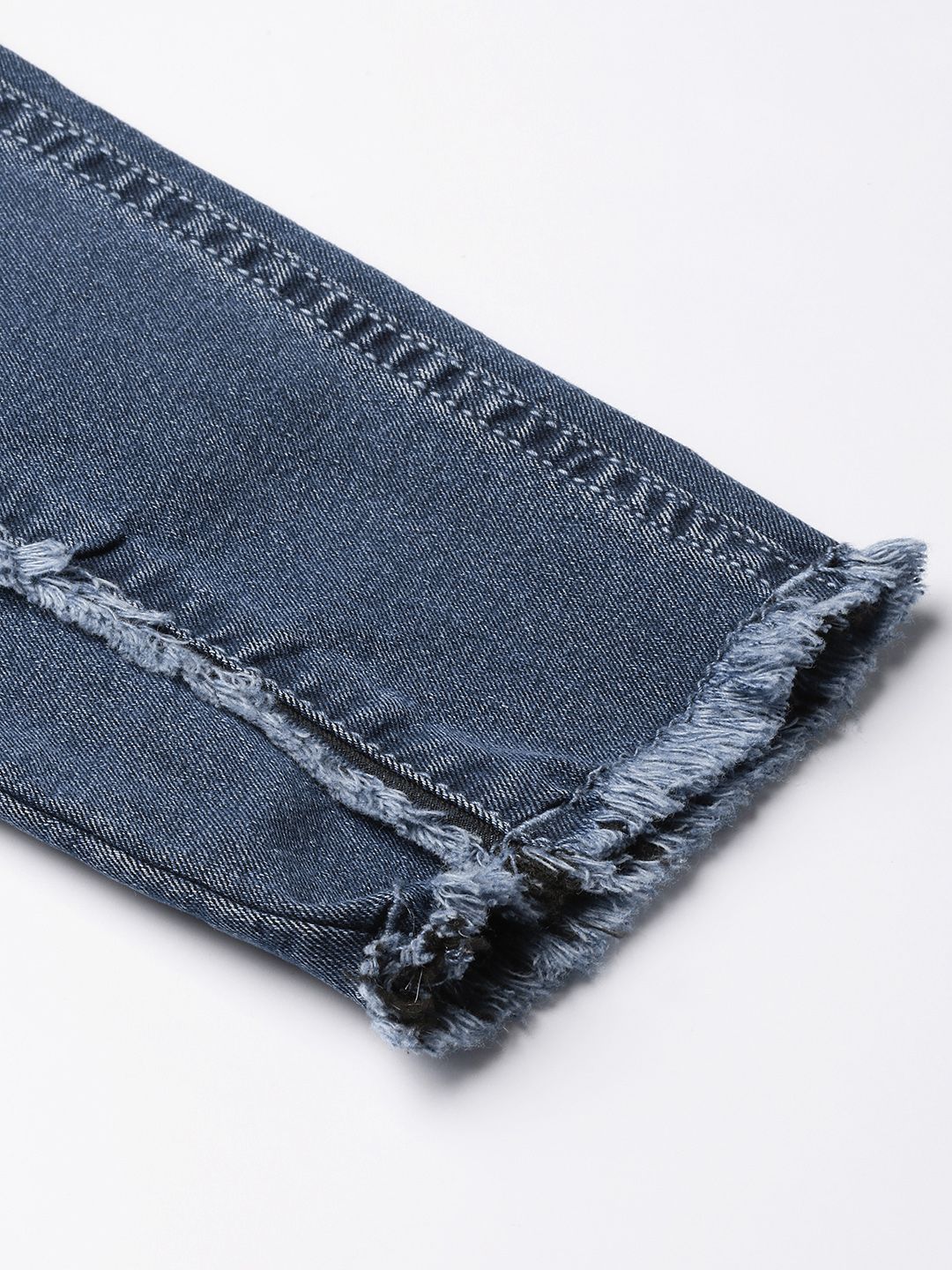 DressBerry Women Blue Skinny Fit Mid-Rise Clean Look Stretchable  Ankle Length Jeans
