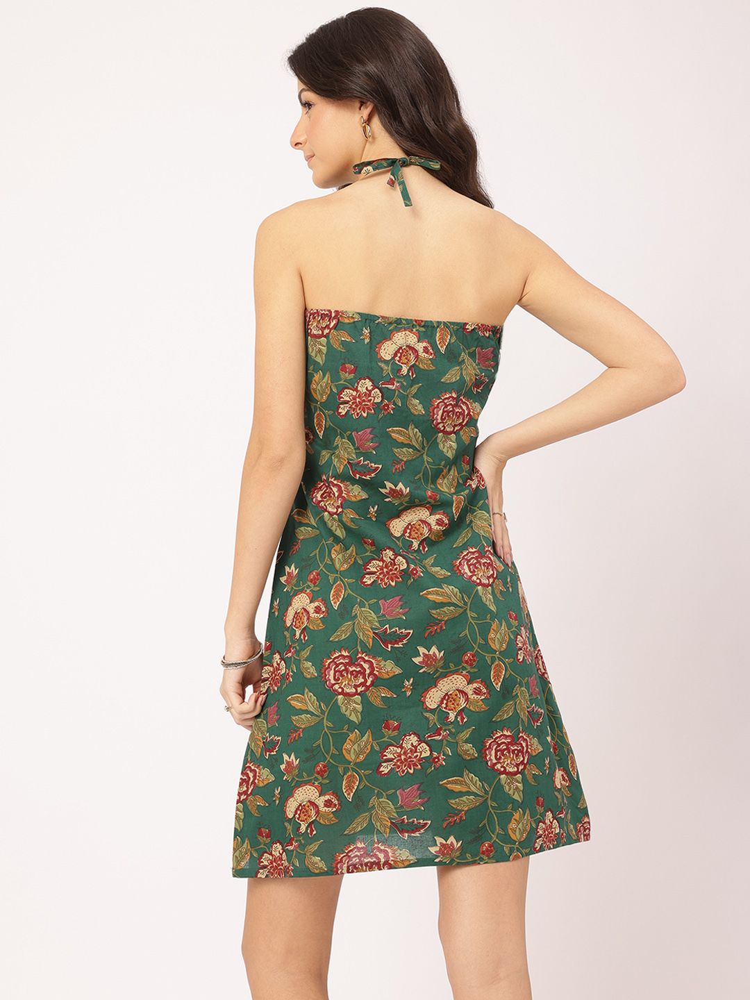 DressBerry Nature's Palette Halter Haul Cotton Cambric Dress