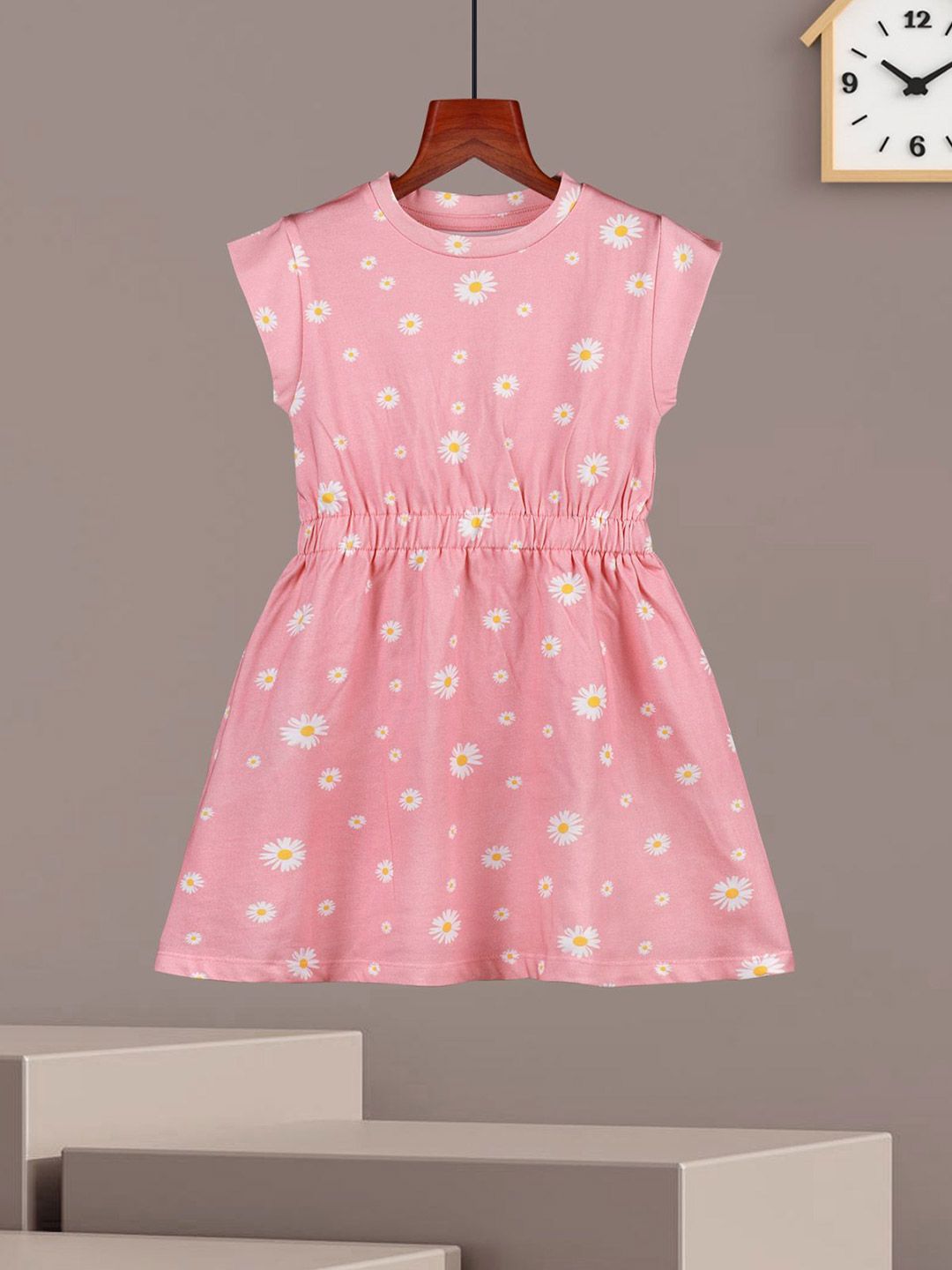 HELLCAT Girls Cotton Pack Of 2 Print A-Line Dress