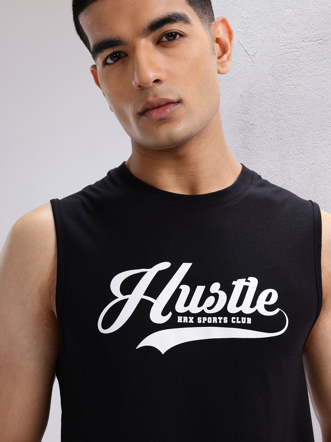 HRX by Hrithik Roshan Typography Print Lifestyle Sleeveless T-shirt