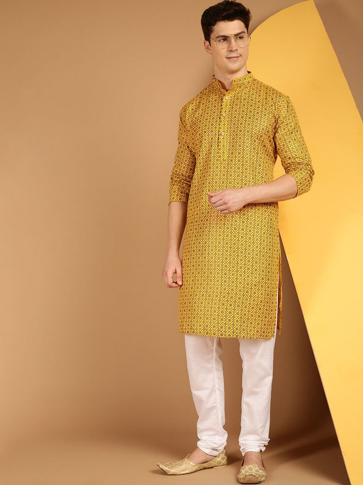 SOJANYA Kurta Kolar Bercetak Motif Etnik