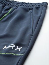 HRX by Hrithik Roshan Men Brand Logo Printed Detail Mid-Rise Rapid-Dry Training Joggers