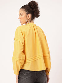 DressBerry Elevated Simplicity Pleated Shirt