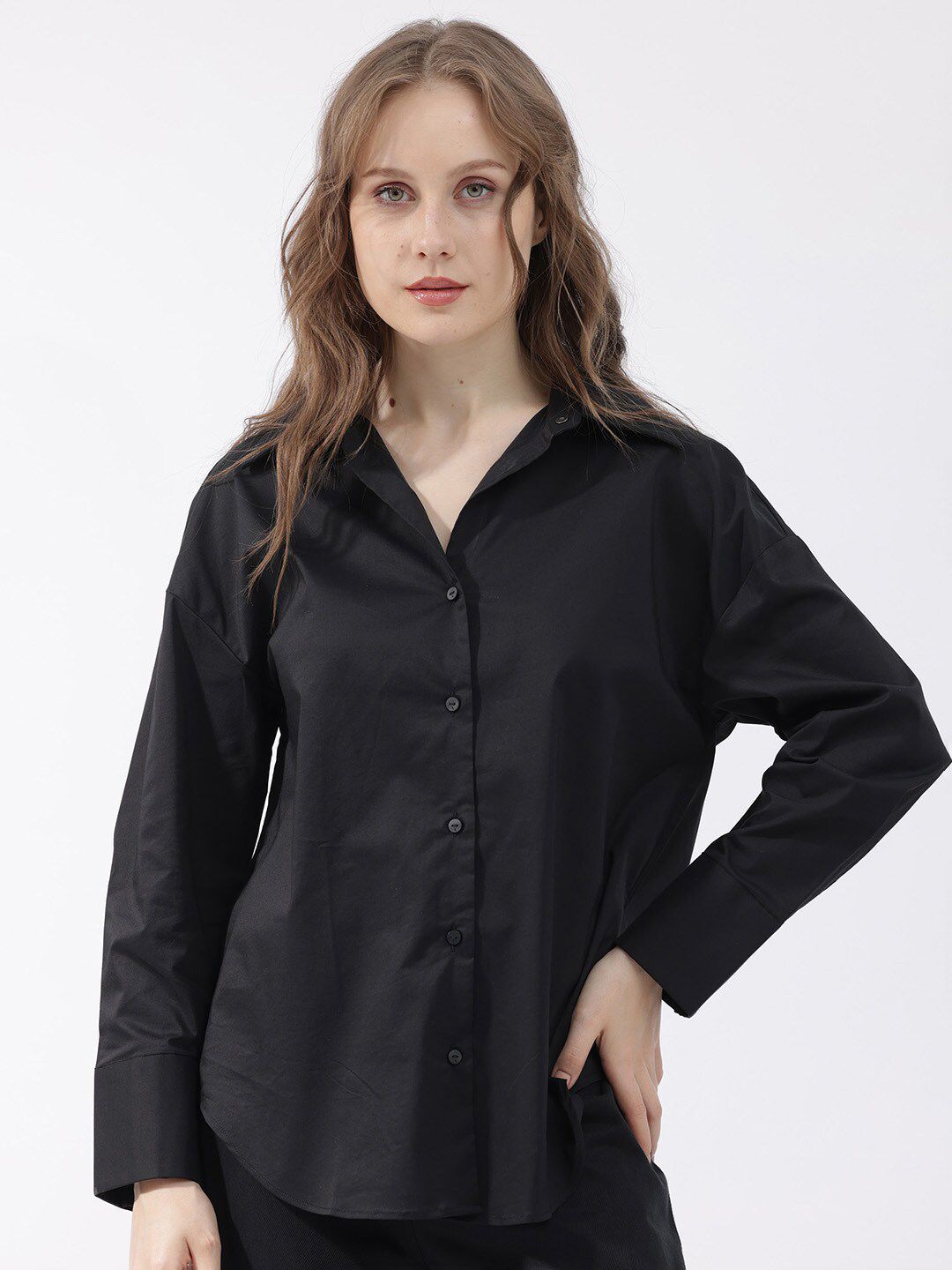 RAREISM Slim Fit Cotton Casual Shirt