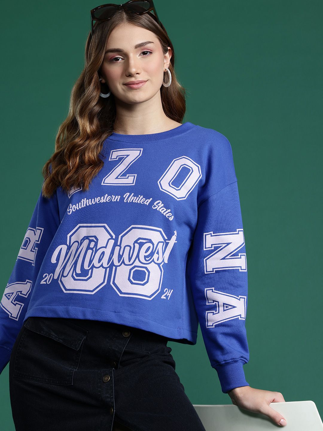 DressBerry Typography Print Sweatshirt