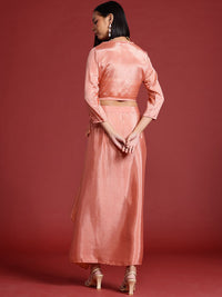 all about you Embroidered Detail Wrap Ethnic Co-ords