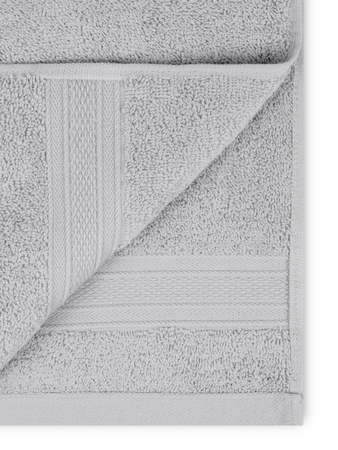 MYTRIDENT Grey 6 Pieces Cotton Soft Comfort 500 GSM Reversible Face Towel