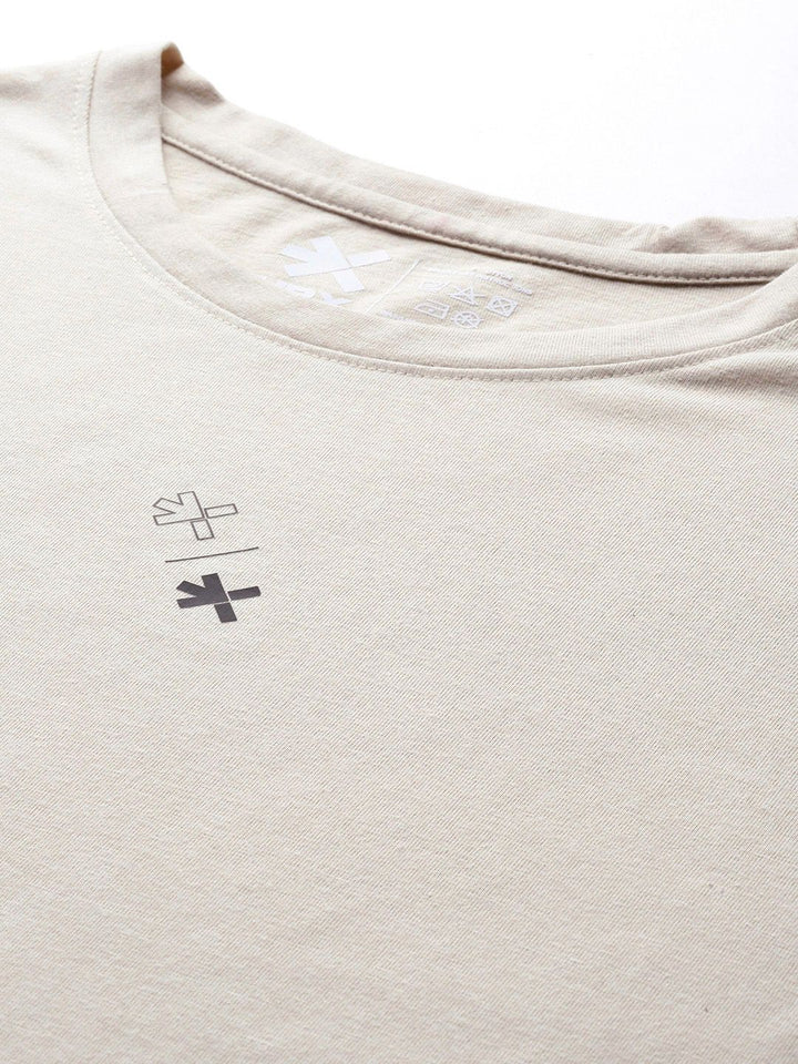HRX by Hrithik Roshan Typography Print Pure Cotton Relaxed Yoga T-shirt