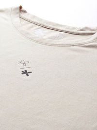 HRX by Hrithik Roshan Typography Print Pure Cotton Relaxed Yoga T-shirt