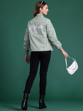 DressBerry Bomber Jacket with Mock Collar