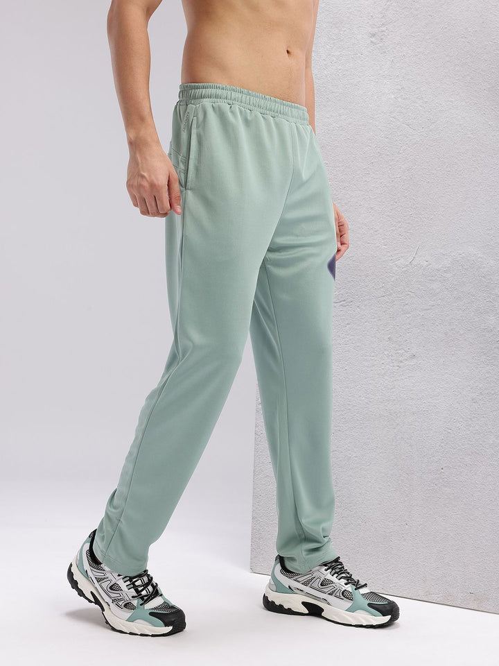HRX by Hrithik Roshan Men Typography Print Detail Mid-Rise Rapid-Dry Running Track Pants
