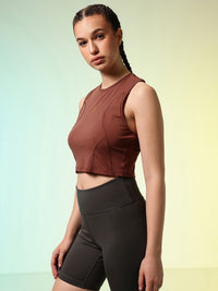 HRX by Hrithik Roshan ACTIVE-GODDESS Racer back Rapid Dry Training Tank Crop Top