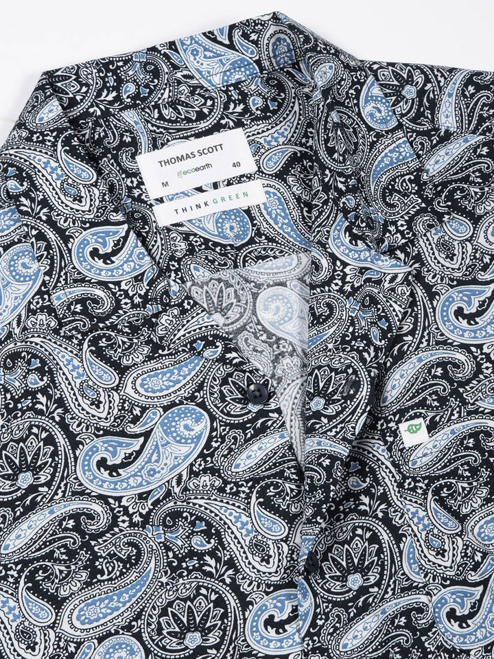 Thomas Scott Smart Ethnic Motifs Opaque Printed Casual Shirt