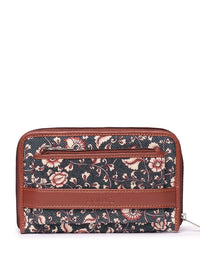 ZOUK Women Floral Printed Zip Around Wallet