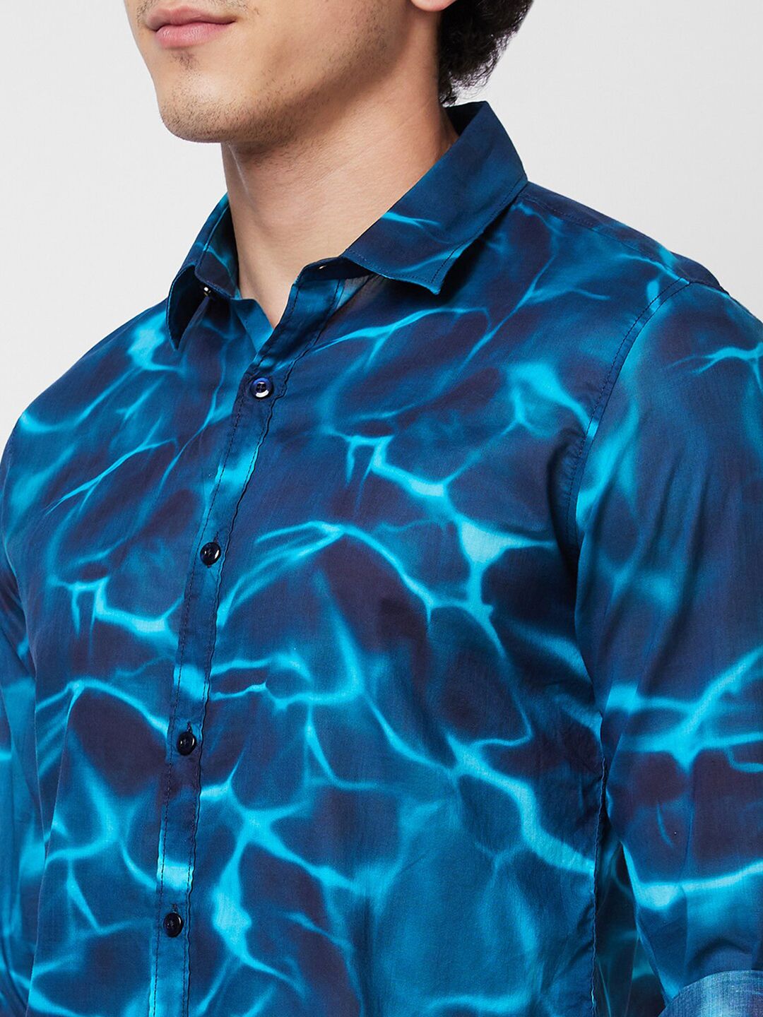 SPYKAR Spread collar Long Sleeves Printed Casual Pure Cotton Shirt