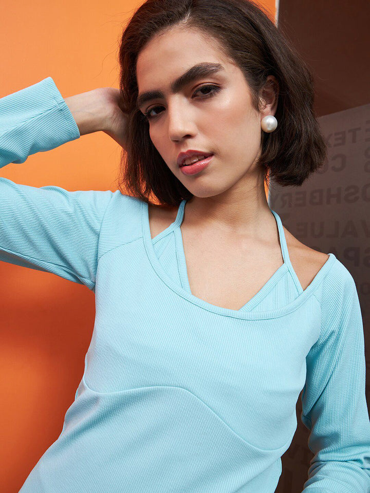 Athena Off Shoulder Long Sleeves Top