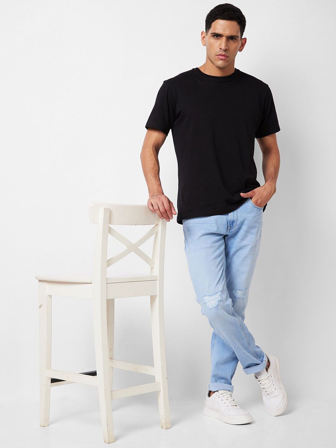 SPYKAR Men Mildly Distressed Heavy Fade Jeans