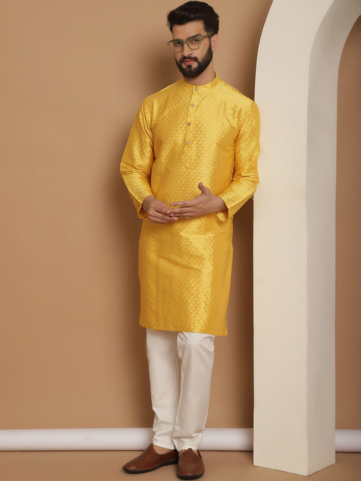 Anouk Ethnic Motifs Embroidered Straight Kurta with Churidar