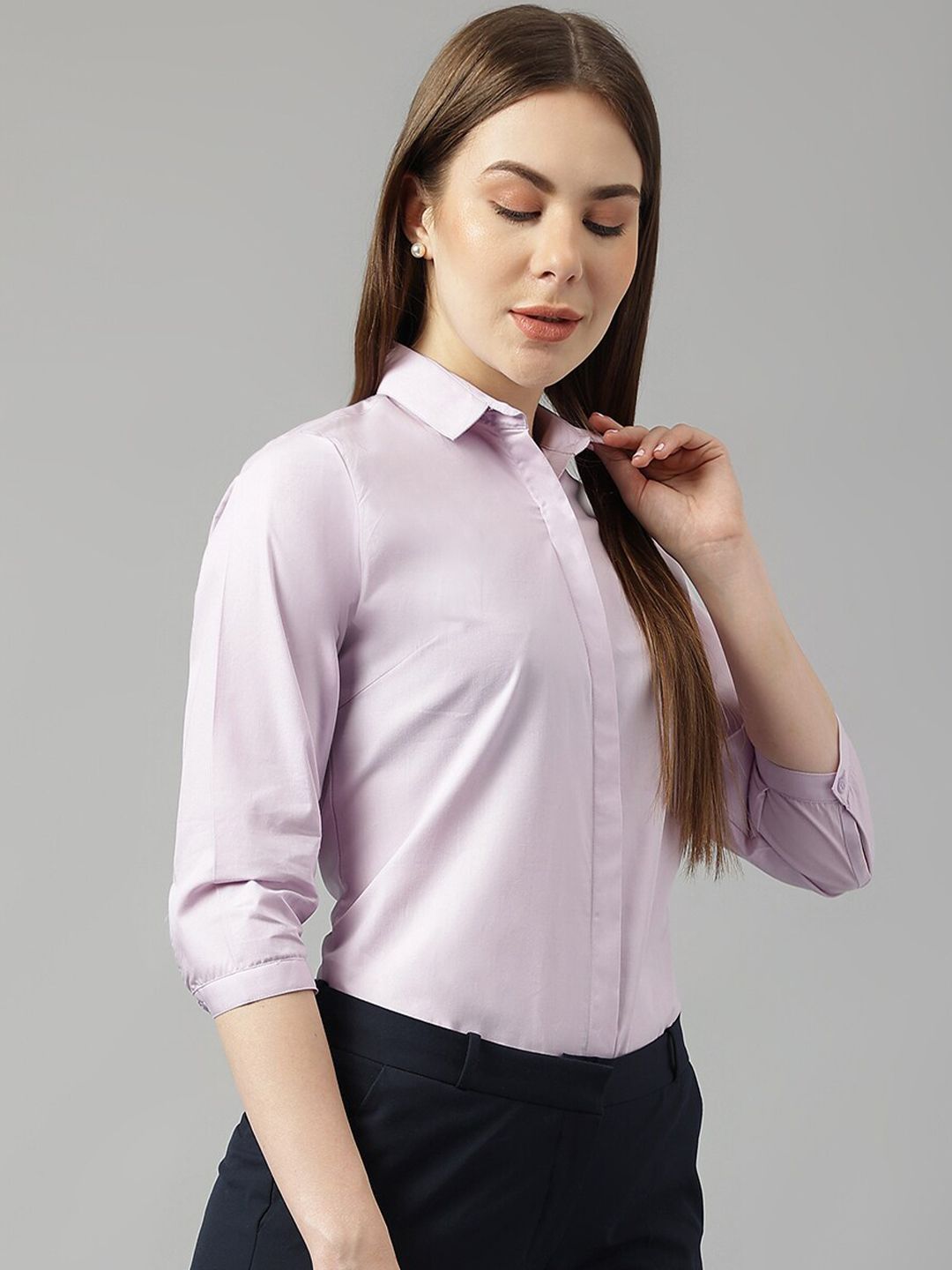 Hancock Sharp Slim Fit Cotton Formal Shirt