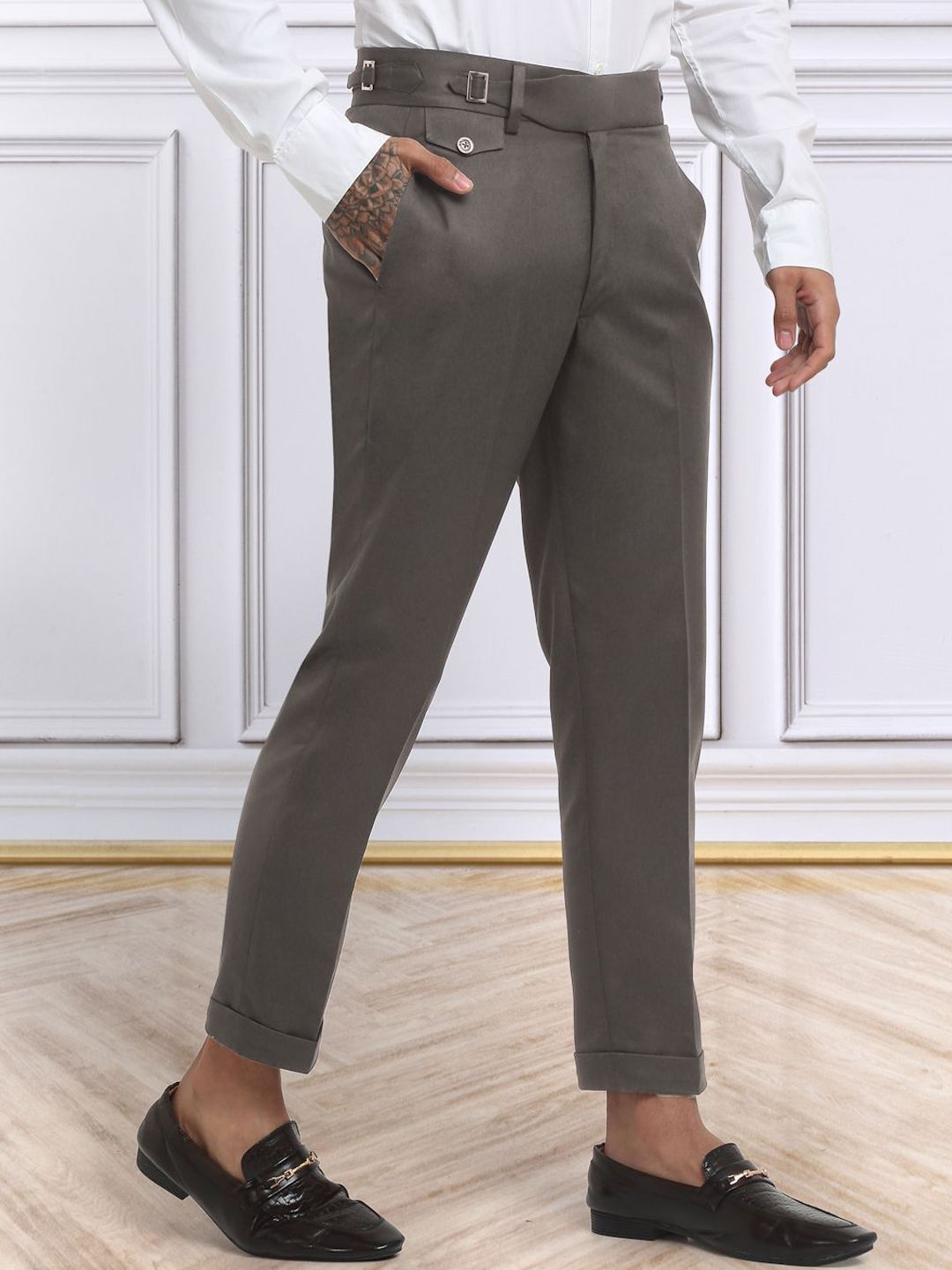 KLOTTHE Men Italian Gurkha Pants