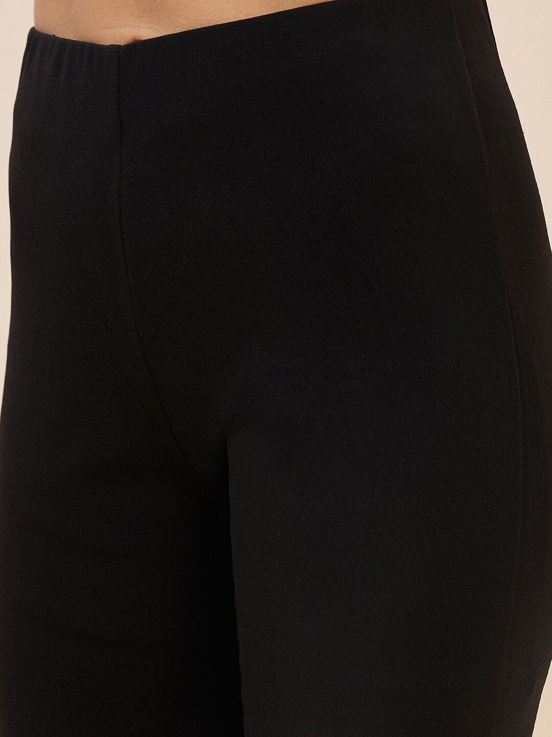 Antheaa Black Embellished Top With Trousers