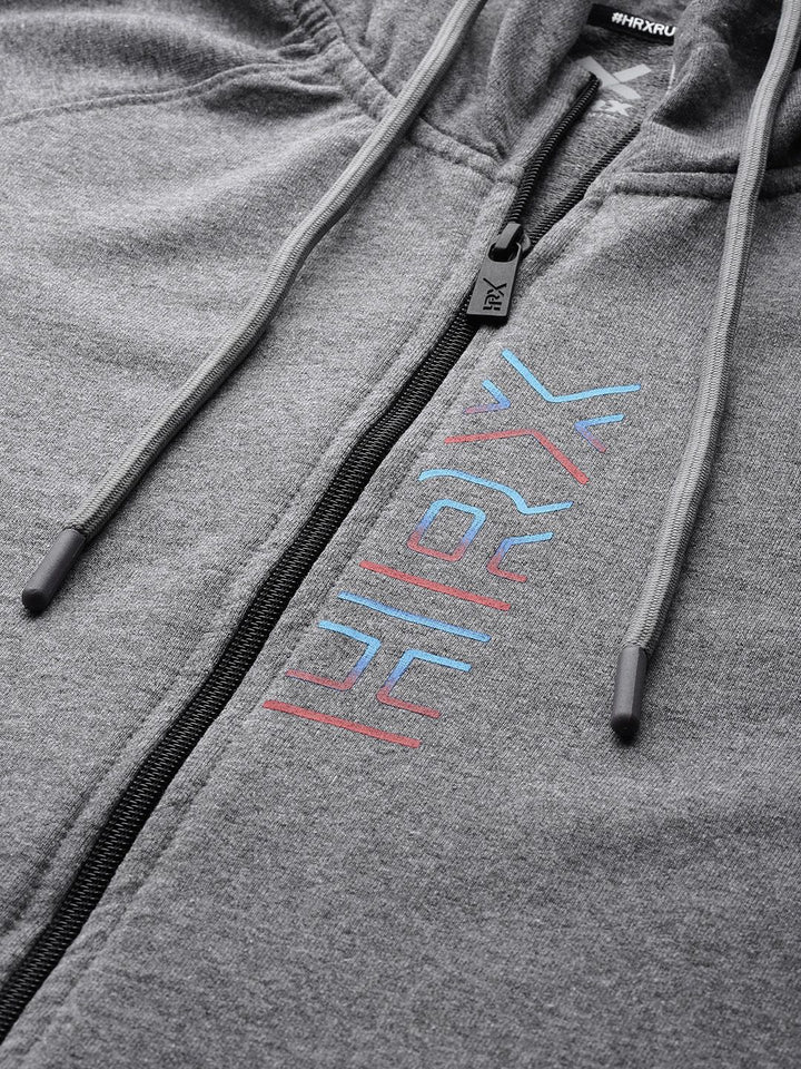 HRX by Hrithik Roshan Trial Tracers Brand Logo Printed Hooded Running  Sweatshirt