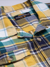 The Indian Garage Co Men Regular Fit Checked Double Flap Pocket Flannel Shirt