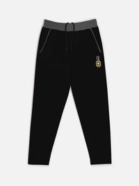 HELLCAT Boys Grey Black & Fluorescent Green Solid Pack Of 3  Track Pants