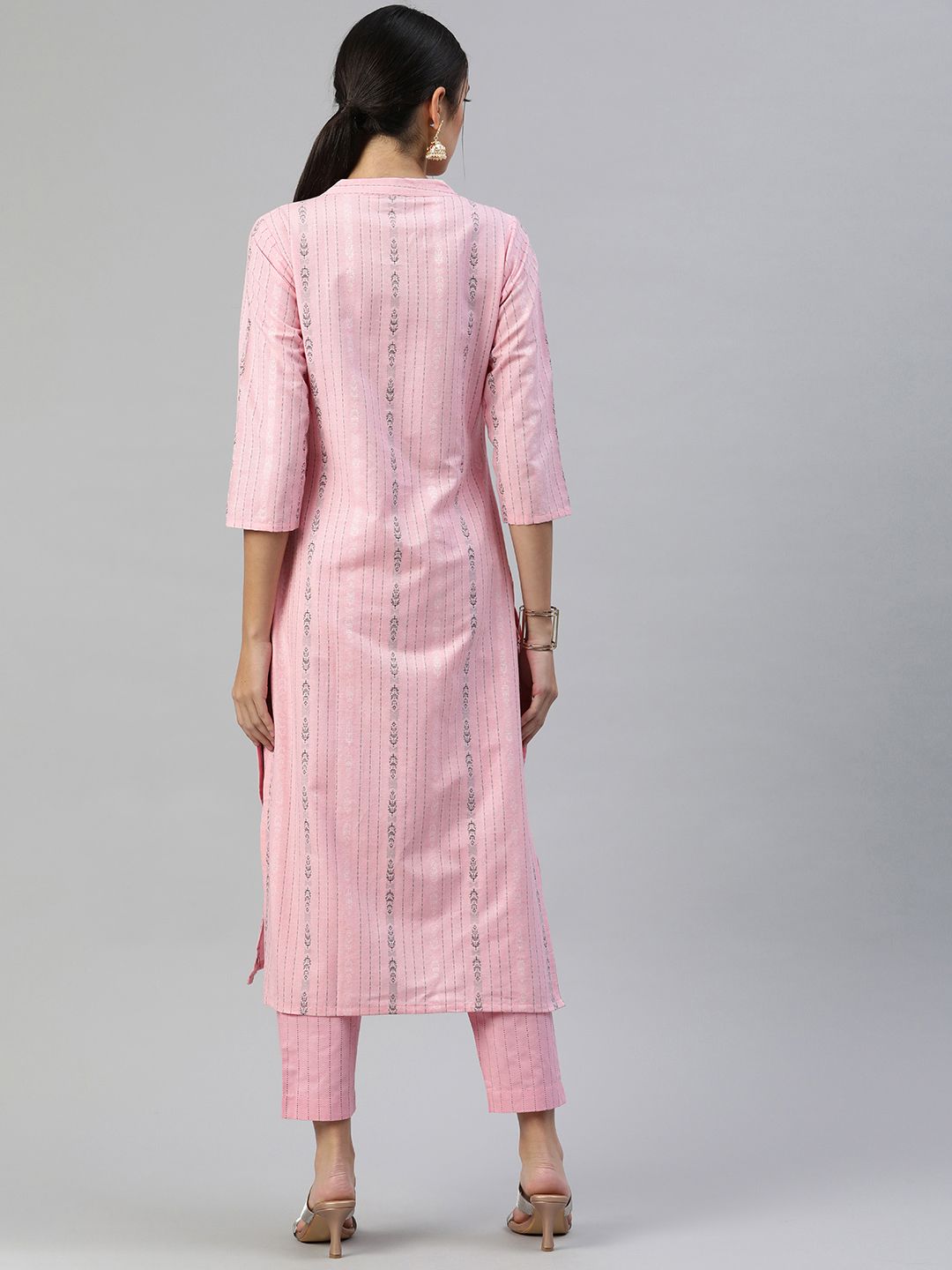 KALINI Women Pure Cotton Kurta With Trousers