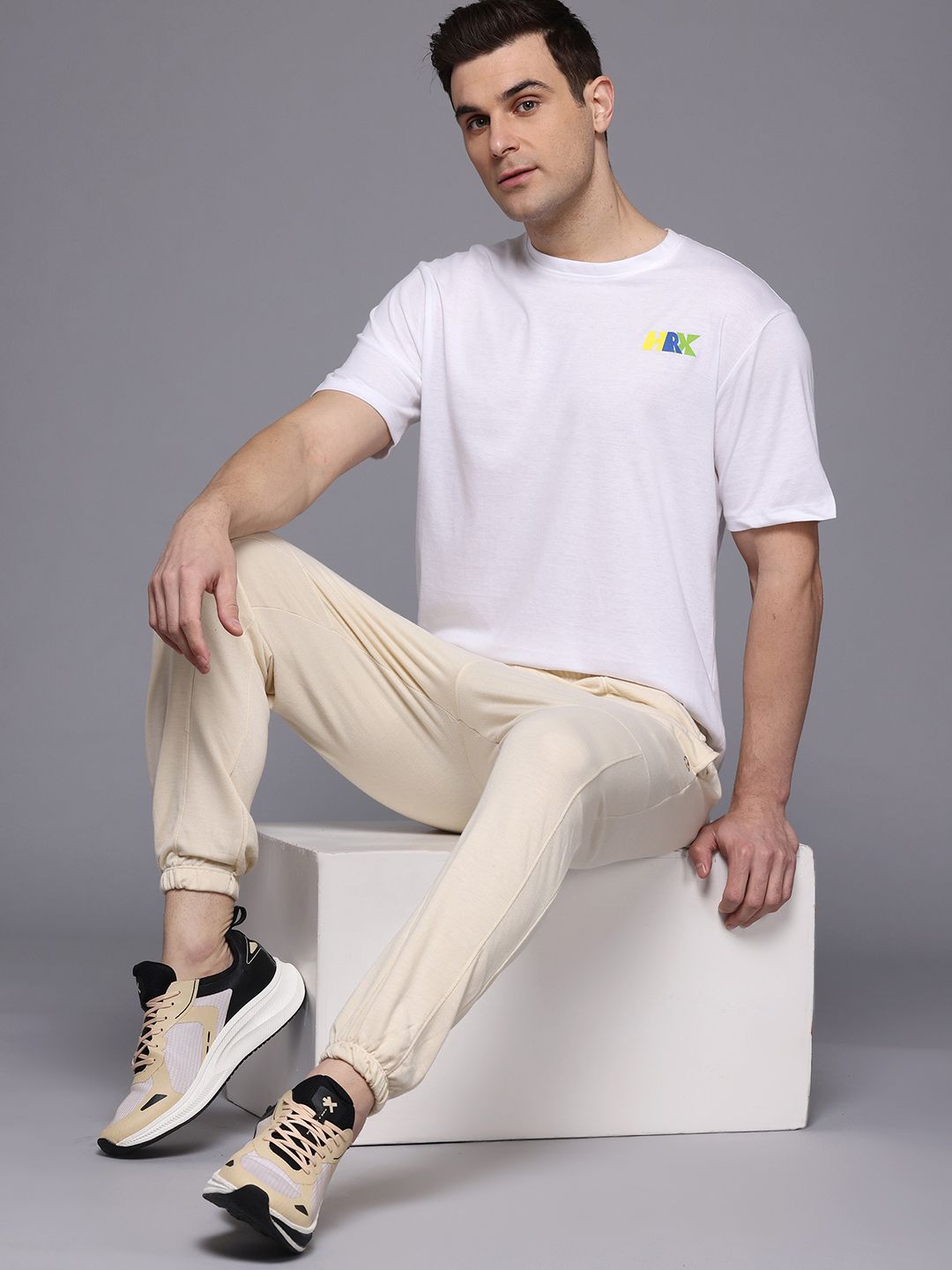 HRX by Hrithik Roshan Typography Printed T-shirt