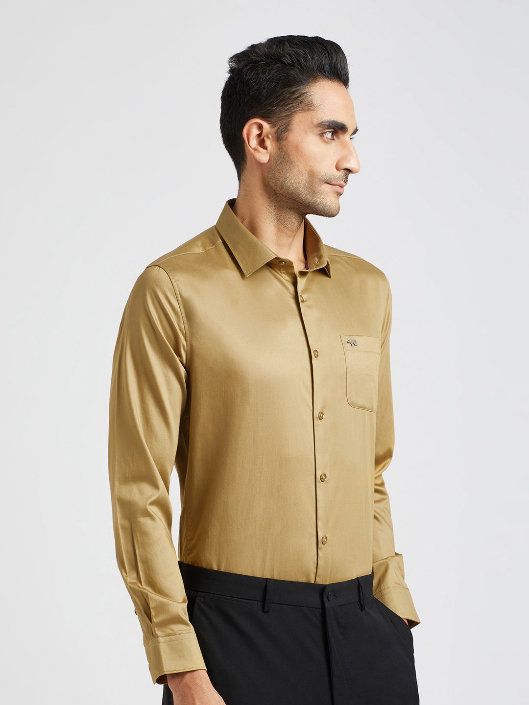 THE BEAR HOUSE Slim Fit Pure Cotton Formal Shirt