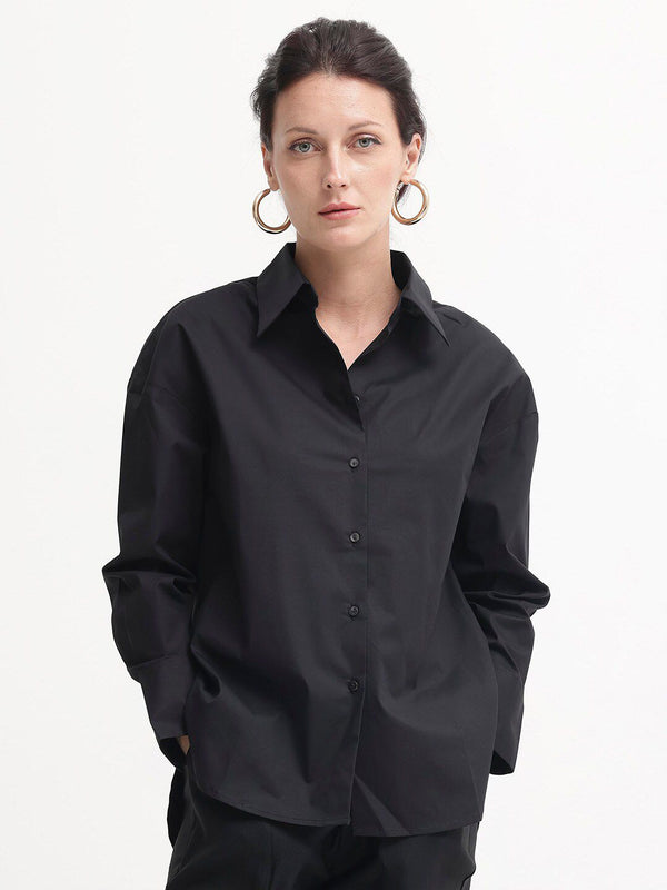 Rareism Women Comfort Boxy Opaque Shirt