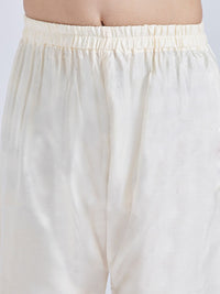 VASTRAMAY Boys Mirror Work Sherwani Over Kurta Pyjama