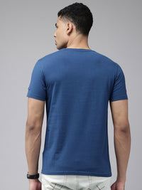 SPYKAR Typography Printed Pure Cotton Slim Fit T-shirt