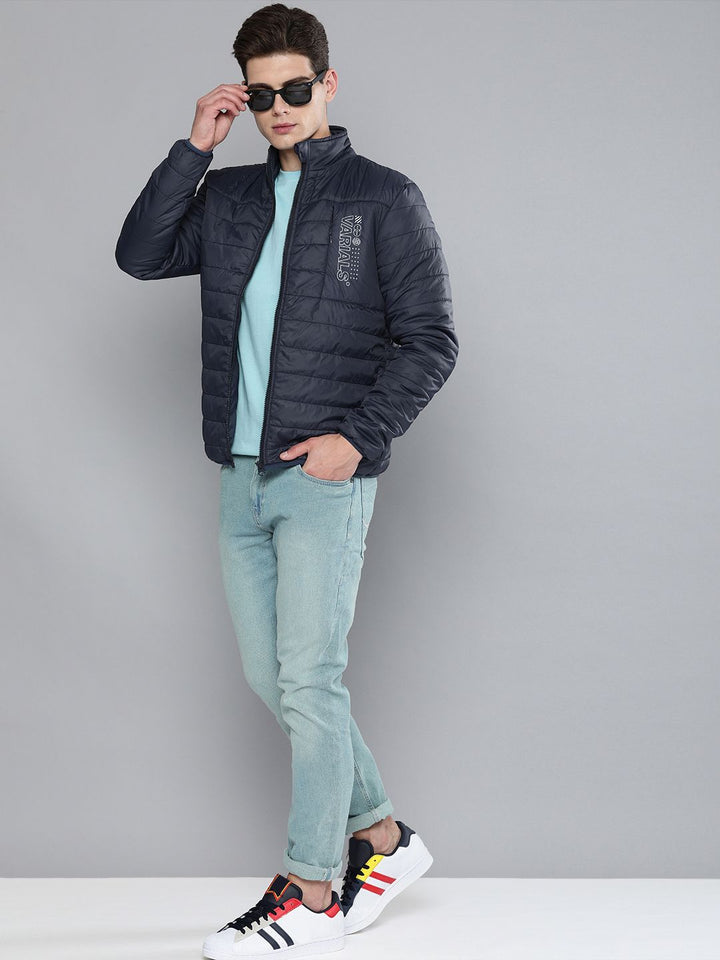 The Indian Garage Co Men Zip-Jacket Slim Fit Puffer Jacket