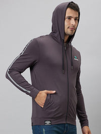 Being Human Hooded Long Sleeve Front-Open Sweatshirt