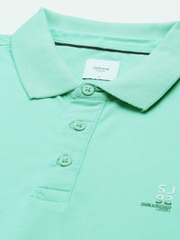 SPYKAR Solid Polo Collar Applique Slim Fit T-shirt