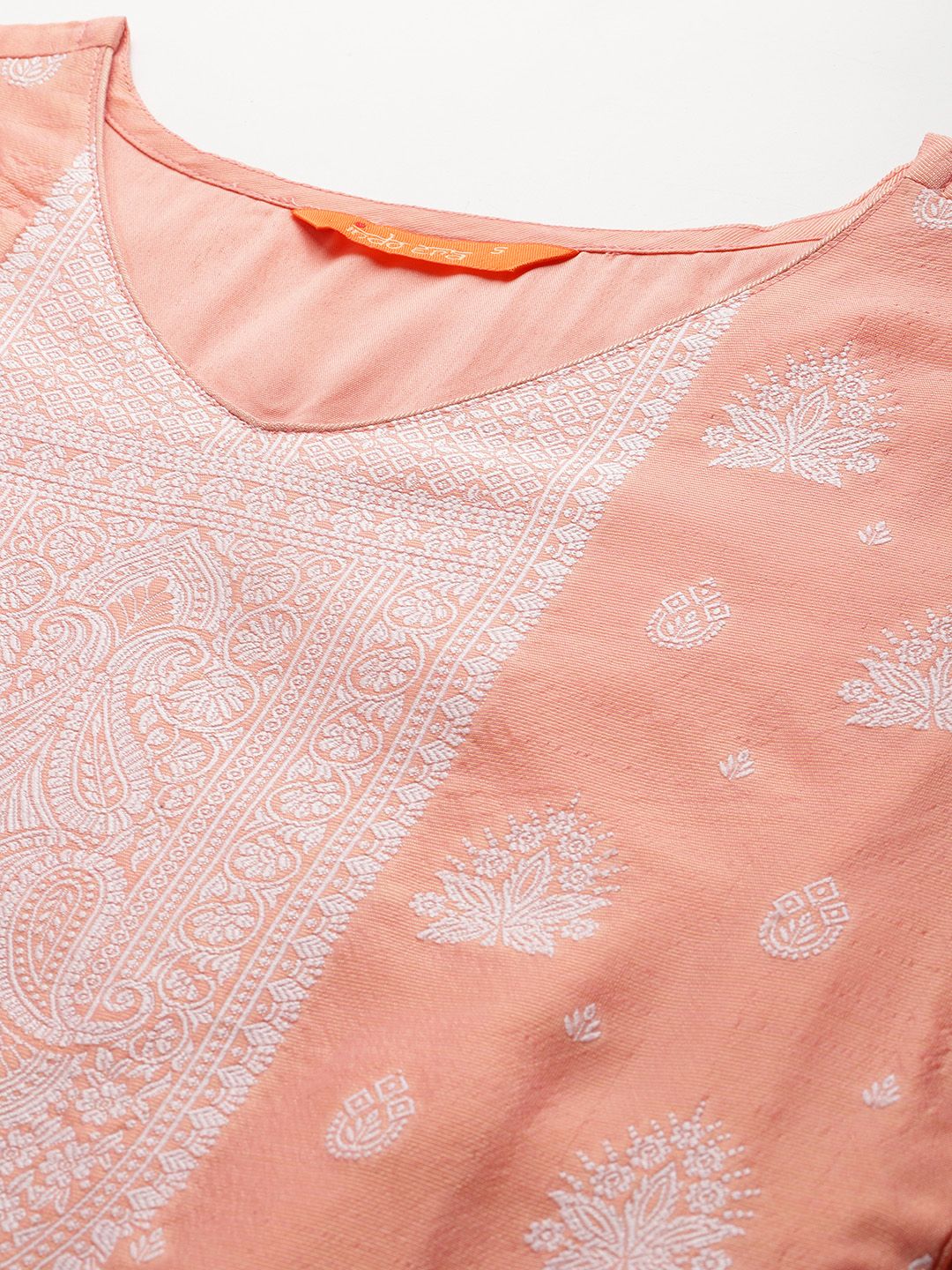 Indo Era Woven Design Kurta With Trousers & Dupatta