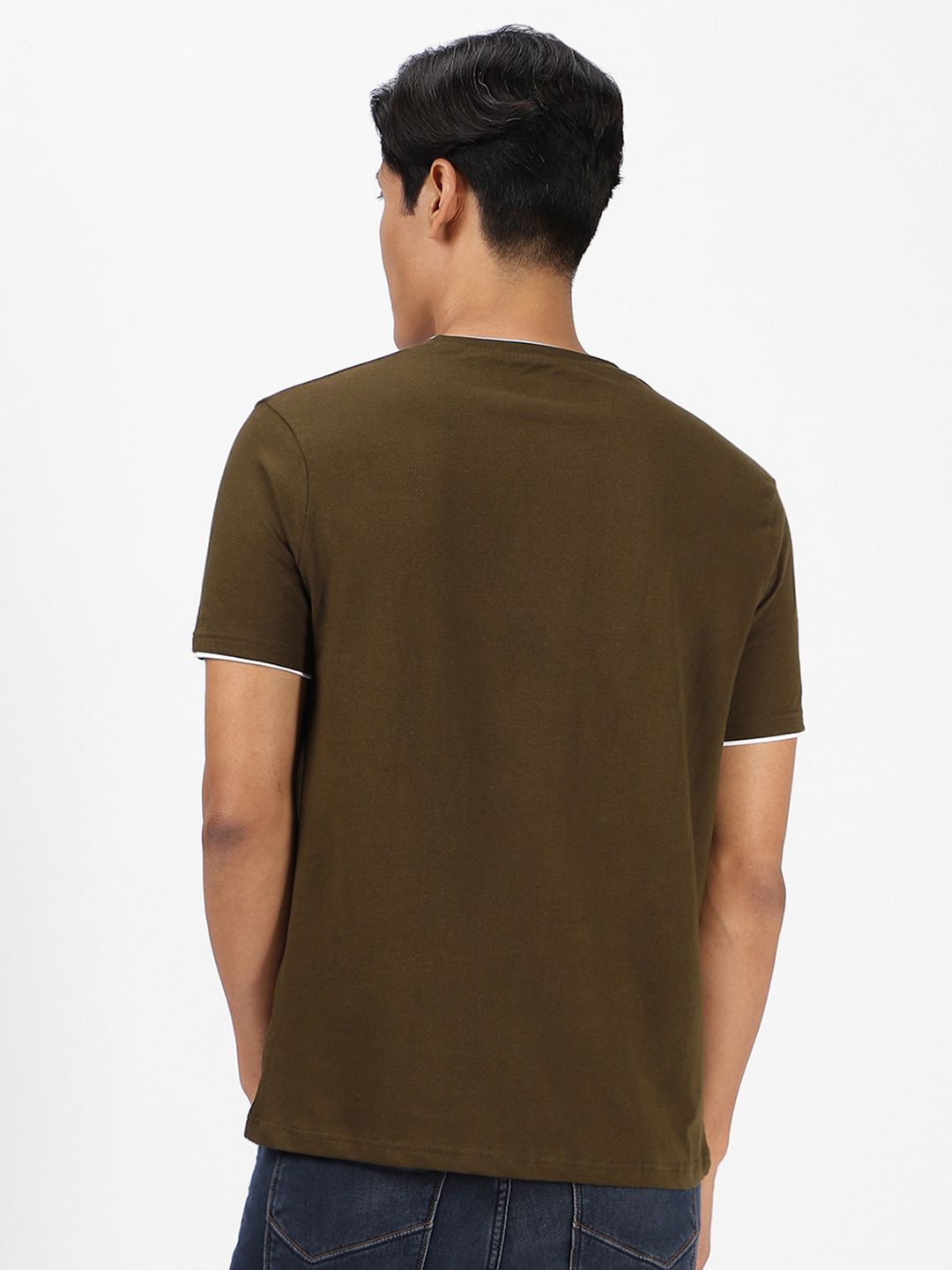 Urbano Fashion Round Neck Bio Finish Slim Fit Pure Cotton T-shirt